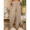 GMXIA Women's Casual Pants Loose Pure Cotton Casual Pants Home Harun Long Pants