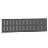 824830 vidaXL Wall-mounted Headboard Grey 204x3x60 Cm Solid Pine Wood