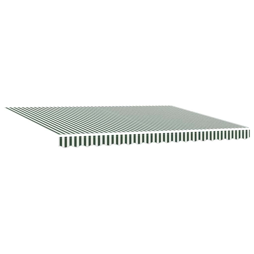 Replacement Canopy Fabric Green and White 430 X 345 Cm Polyester
