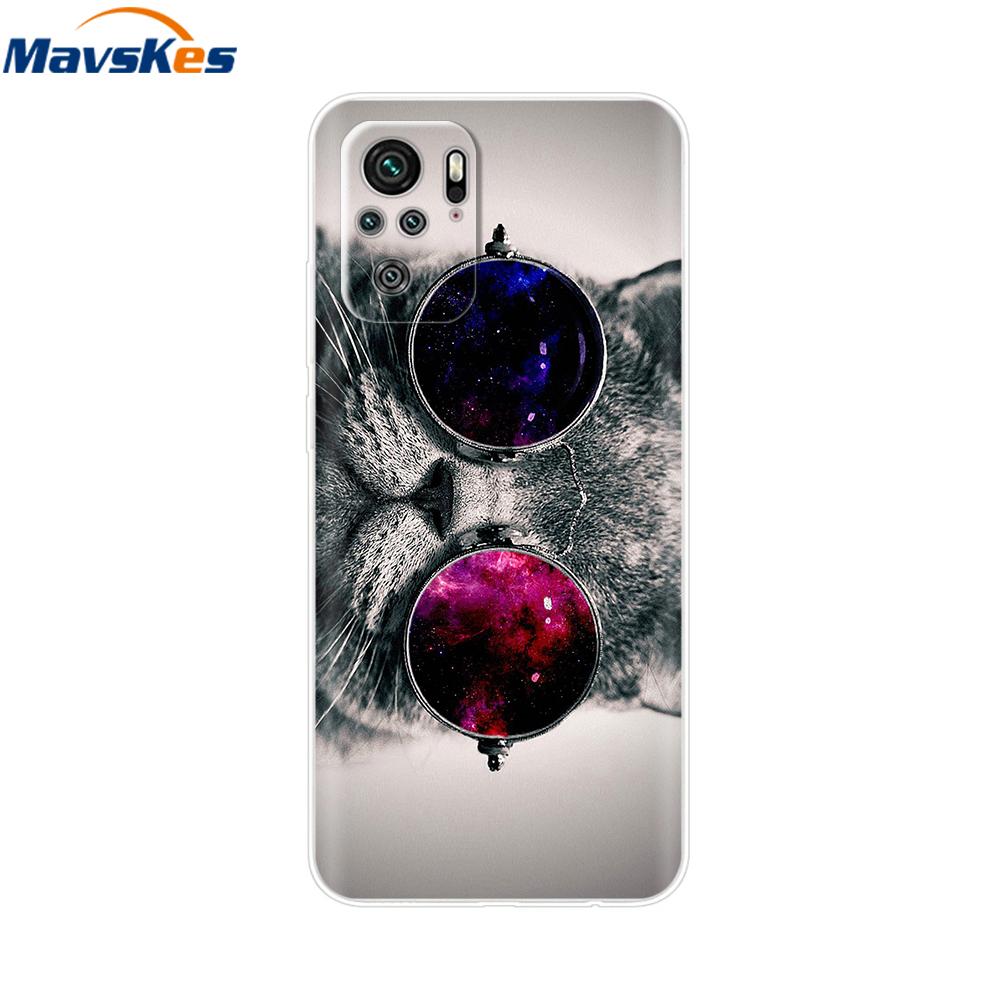 For Redmi Note 10 Case Note 10s Cover Phone Cases For Xiaomi Redmi Note 10 Pro note10 10 s Tpu Silicone Back Bumper Fundas Coque