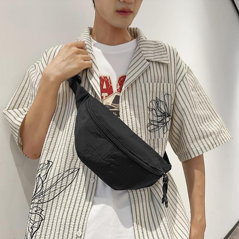 Trendy Brand Breast Bag Men'S Personalized Messenger Bag Women'S Versatile Street Leisure Fanny Pack Sports Cycling Shoulder Bag