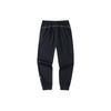 Anta Pocket Print Cuffed Knit Sports Pants Men Bottoms Basic-Black 152311527-2