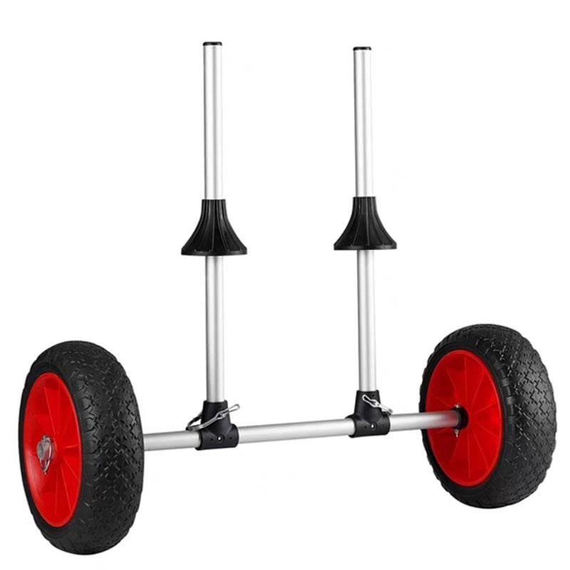 Trailer Kayak Direct Insertion Type Detachable Canoe Trolley Cart Adjustable Width With Drainage Holes Boat Accessories