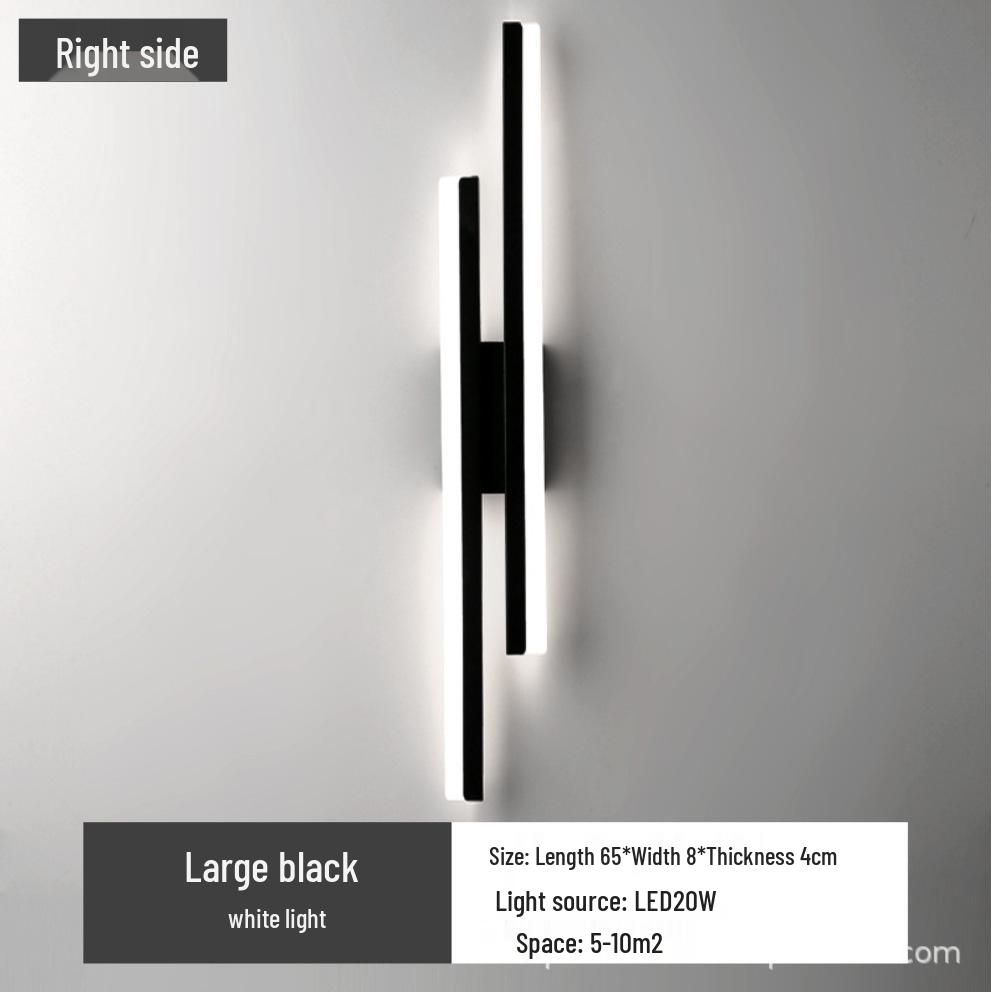 Modern Minimalist Acrylic Long Strip Wall Lamp for Bedroom