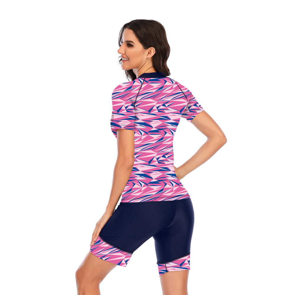 Split Short-sleeved Surfer Suit Sunscreen Women's Swimsuit Wetsuit Fashion Swimsuit