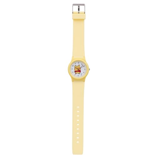 Citizen Q&Q Analog Watch with Kanahei Winnie the Pooh Design, 10 ATM Water Resistant, Urethane Strap, V06A-516VK, Navy Blue, for Girls