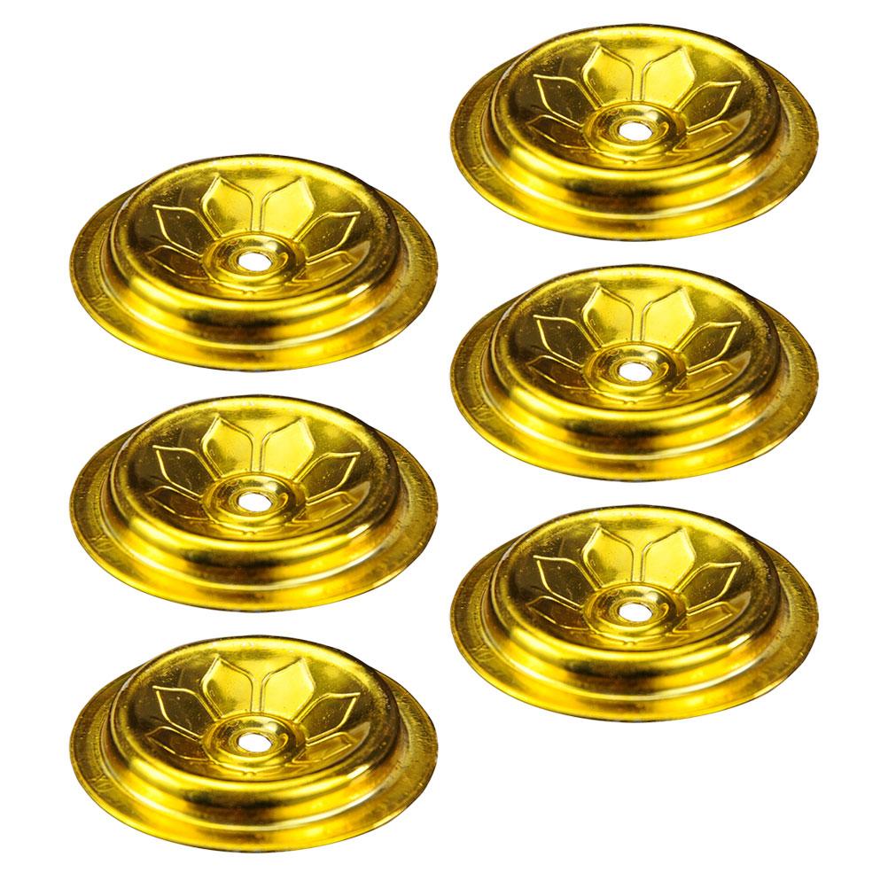 9 Pcs Oil Float Exquisite Wick Floating Holders Buddha Lamp Glass Fuel Enshrine Accessories Supplies Aluminum