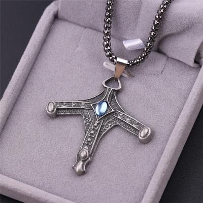 Cross Necklace RWBY-Cosplay Unisex Key Holder Chain Pendant Religious Jewelry Chokers