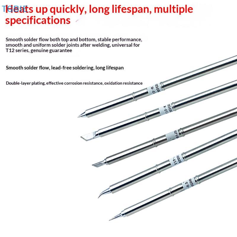 [TL]T12 I ILS J02 JL02 K KU Soldering Iron Tips For Hakko Fx951 DIY T12 Electric Soldering Iron Soldering Station Welding Tools