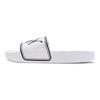 Puma Sandales Slides Leadcat Outdoor Plage Patch Cuir Antidérapantes Unisexe Chaussures Blanc Noir 360263-08