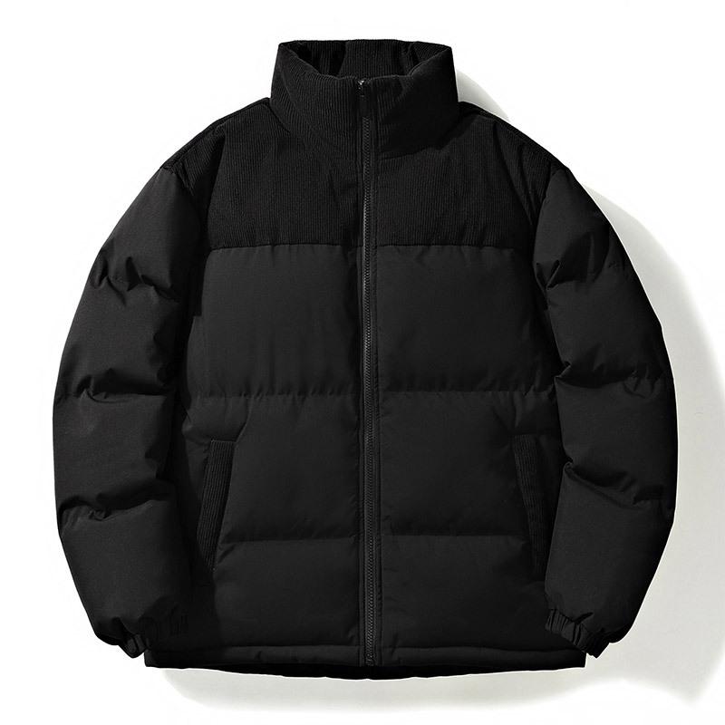 Autumn and Winter Thickened Men's Stand-up Neck Cotton-padded Clothes Couple's New Loose Casual Jacket Boys and Girls Cotton-padded Jacket Bag Clothes