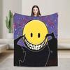 Verity Scary Smiles Velvet Throw Blankets Games Blanket for Home Couch Super Soft Bedding Throws