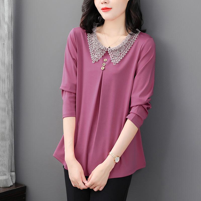 WTEMPO Women Autumn Casual Long Sleeve O Neck Loose Blouse Vintage Harajuku Solid Shirt Oversized Tops