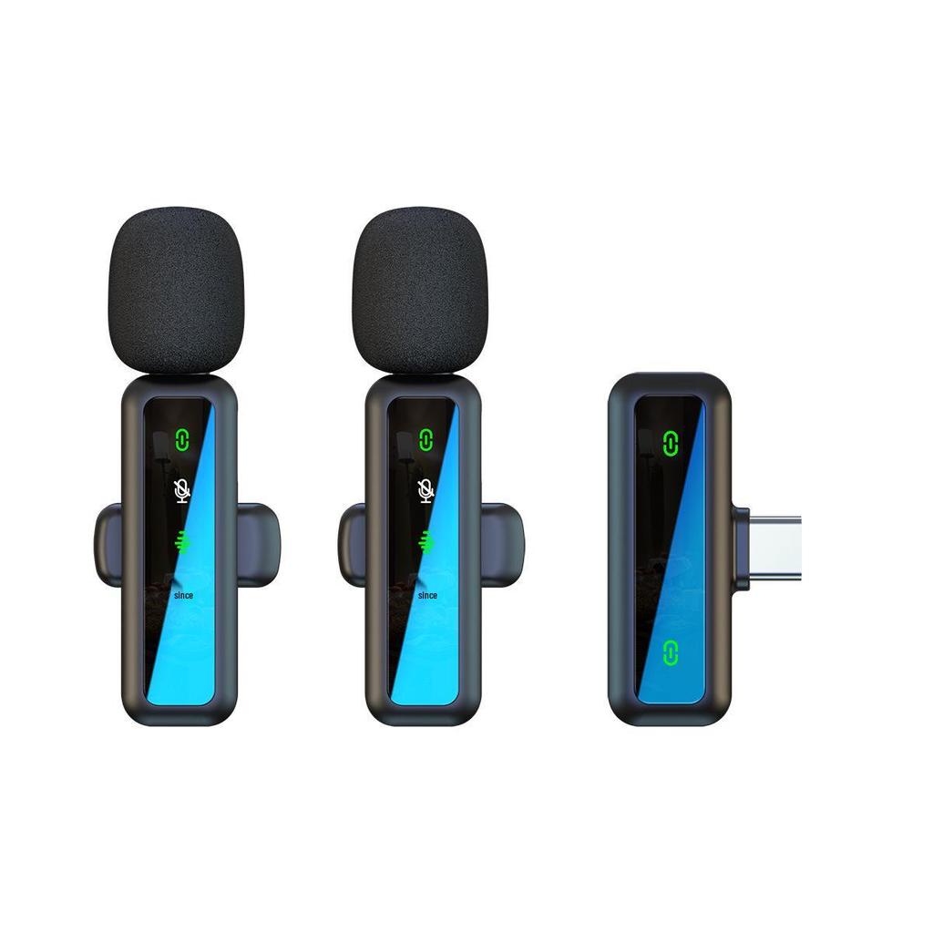 Universal Wireless Lapel Microphone with Noise Reduction for Outdoor Recording and Live Broadcasts