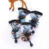 4 Stück Neue Stoff Gummi Haustierstiefel Schuhe Rutschfest Gelb Rosenrot Blau Kleiner Welpen Socken Schuhe Verstellbar Haustierbedarf Welpen Hund