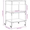 Kitchen Trolley Grey Sonoma 60x48x89.5 cm Particleboard