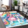 1pc Rainbow Unicorn Office Chair Mat - Anime Cartoon Design, Non-Slip Carpet for Home Decor, Suitable for All Seasons, Perfect Gift for Festivals.H031