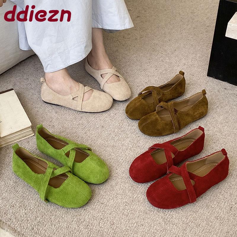 Fashion New Fashion Shallow Ladies Flats With Shoes Casual Soft Female Slip On Footwear Round Toe Women Ballet Flats Shoes