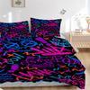 3Pcs Vivid Graffiti Art Bedding Sets For All Sizes New 3D Printed Bed Cover Comforter Duvet Cover Pillowcase Bedroom Decoration