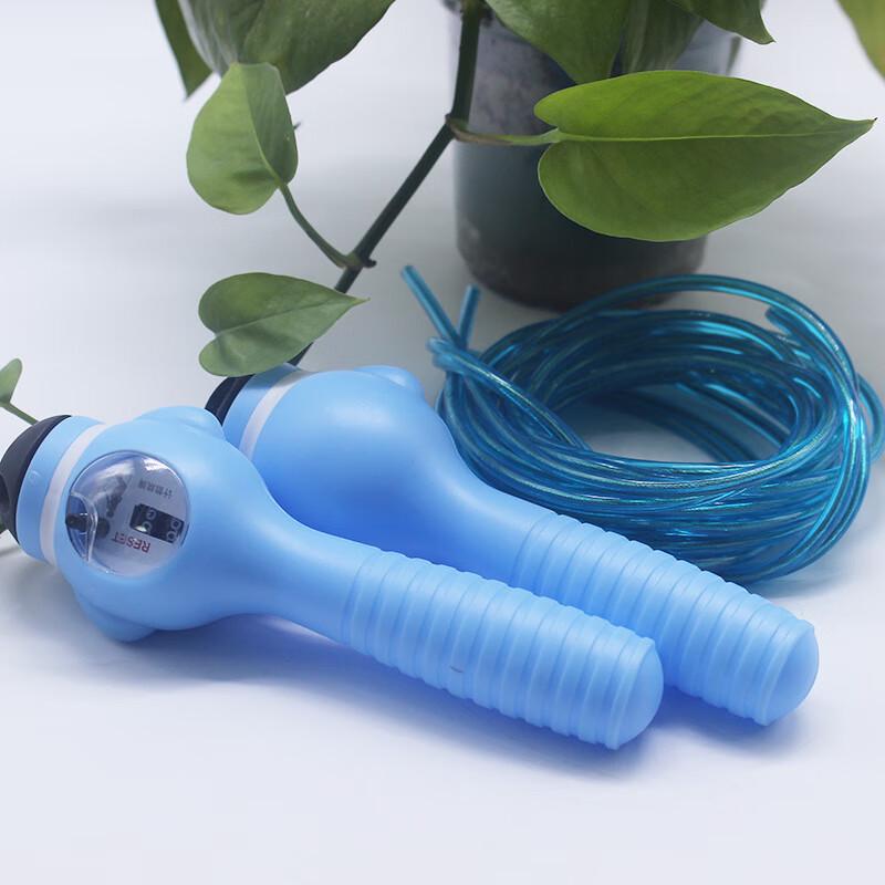 Adjustable Counting Skipping Rope with Massage Handles