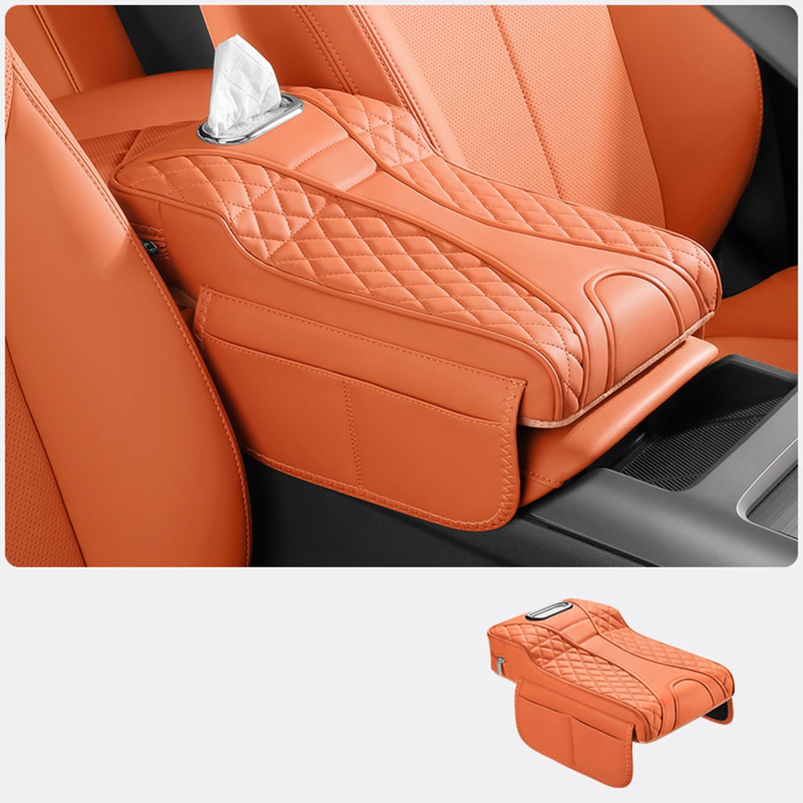 

2025 Model Car Armrest for Volvo XC40 2018-Present Console Box Cars, Armrest Cover, Armrest One size оранжевый