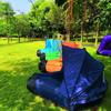 SEE KEAN Outdoor Inflatable Lounger with Sunshade Canopy