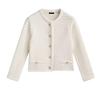 Classic Style Gold Knitted Cardigan Short Coat MD