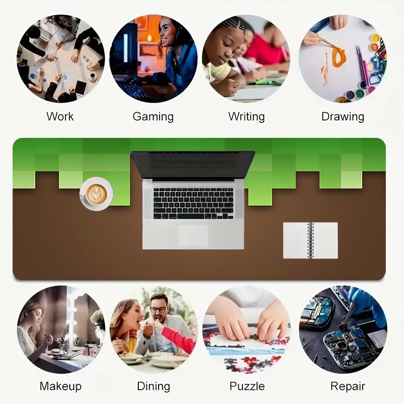 1Pc Nature Background Gaming Mouse Pad Keyboard Desk Mat Non-slip Rubber Lock Edge Waterproof Computer Mousepad for Office Home Decor Ey145