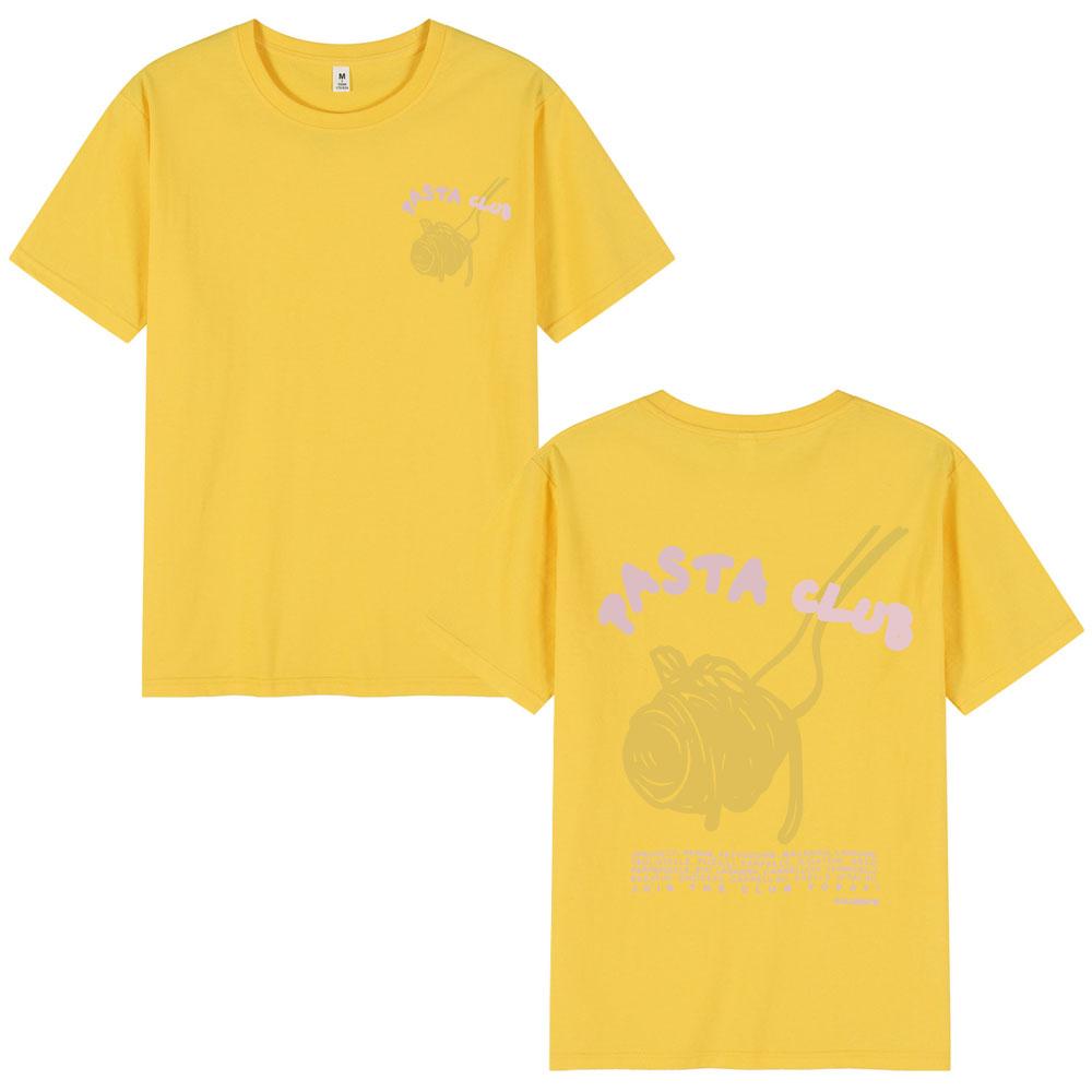 Pasta Club T-shirt Retro Delicious Foodie Design Fashion Print T Shirt Men's Women Oversized Summer Hip Hop Oversized T-shirts