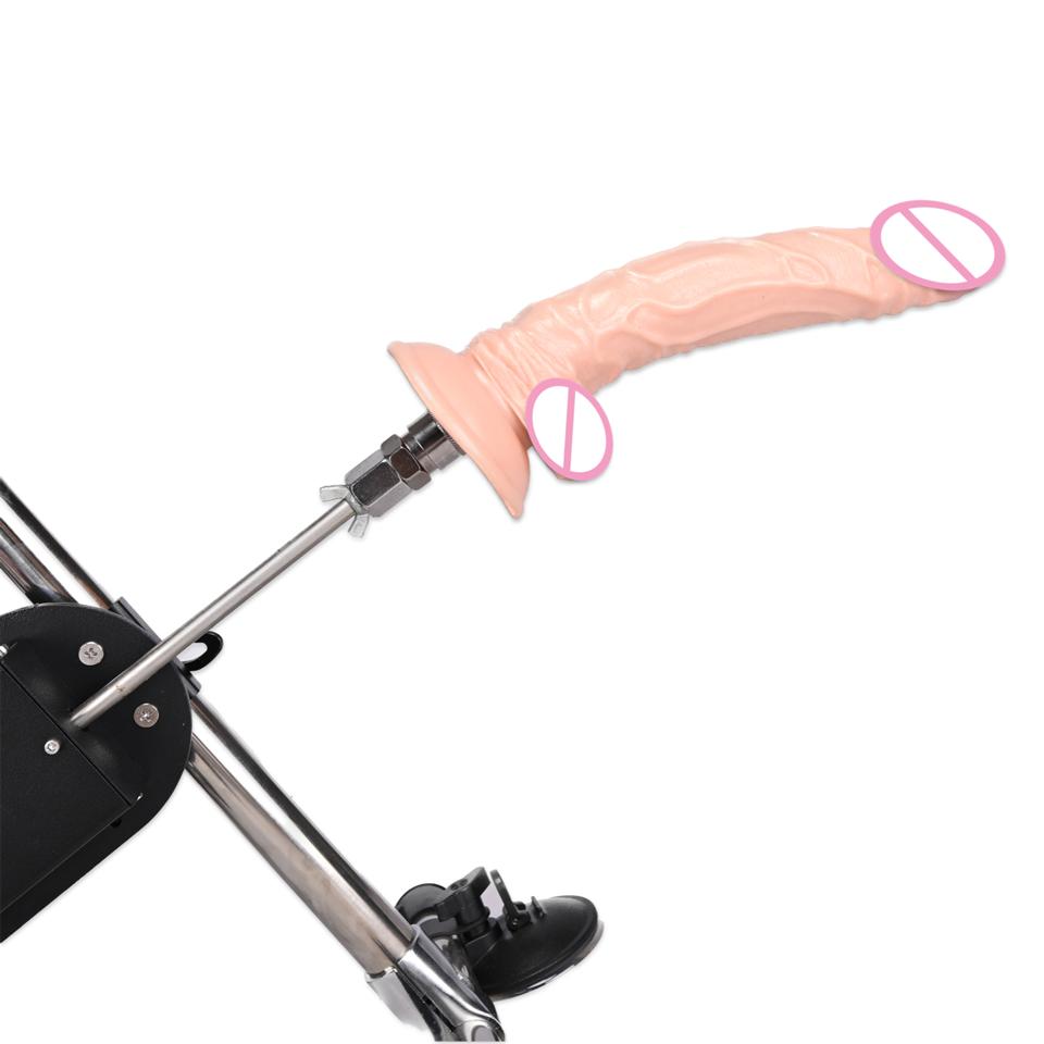 Sex Machine Attachment ROUGH BEAST 9.65" Black/Flesh Dildo for Sex Machine Vac-u-lock Love Machine Attachment Anal Plug Adult Sex Toys