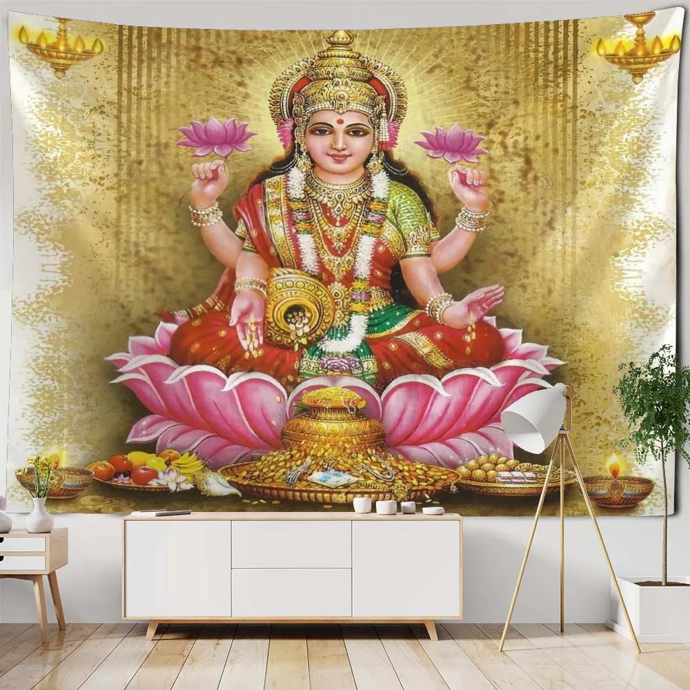 Buddha Statue, Printed Tapestry, Still Life Oil Painting, Room Art Decoration, Blanket, Mandala, Home Wall Hanging Cloth