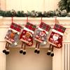 Christmas Large Checkered Socks, Christmas Tree Ornaments, Children's Holiday Candy Bags, Gift Bags, Home Decorations