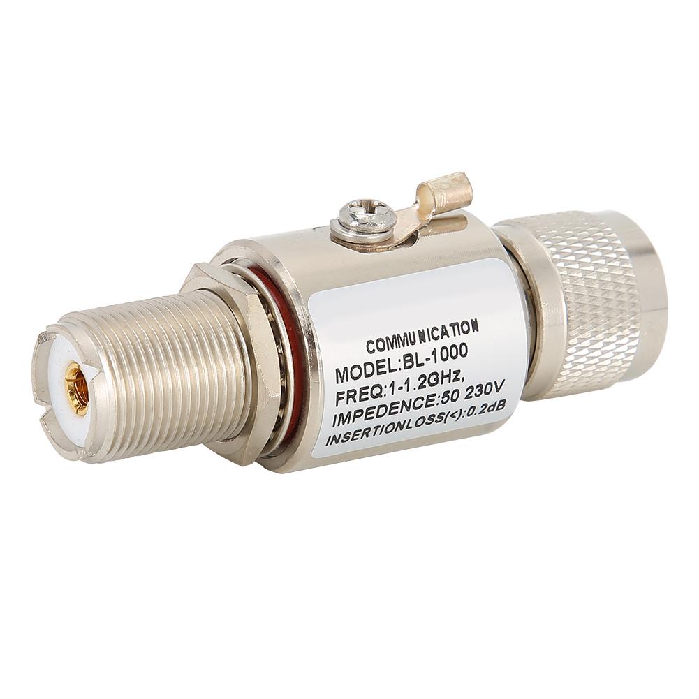 

Антенный разрядник PL259‑M - PL259‑F, вседиапазонный разрядник, защита от перенапряжения DC‑1200 МГц