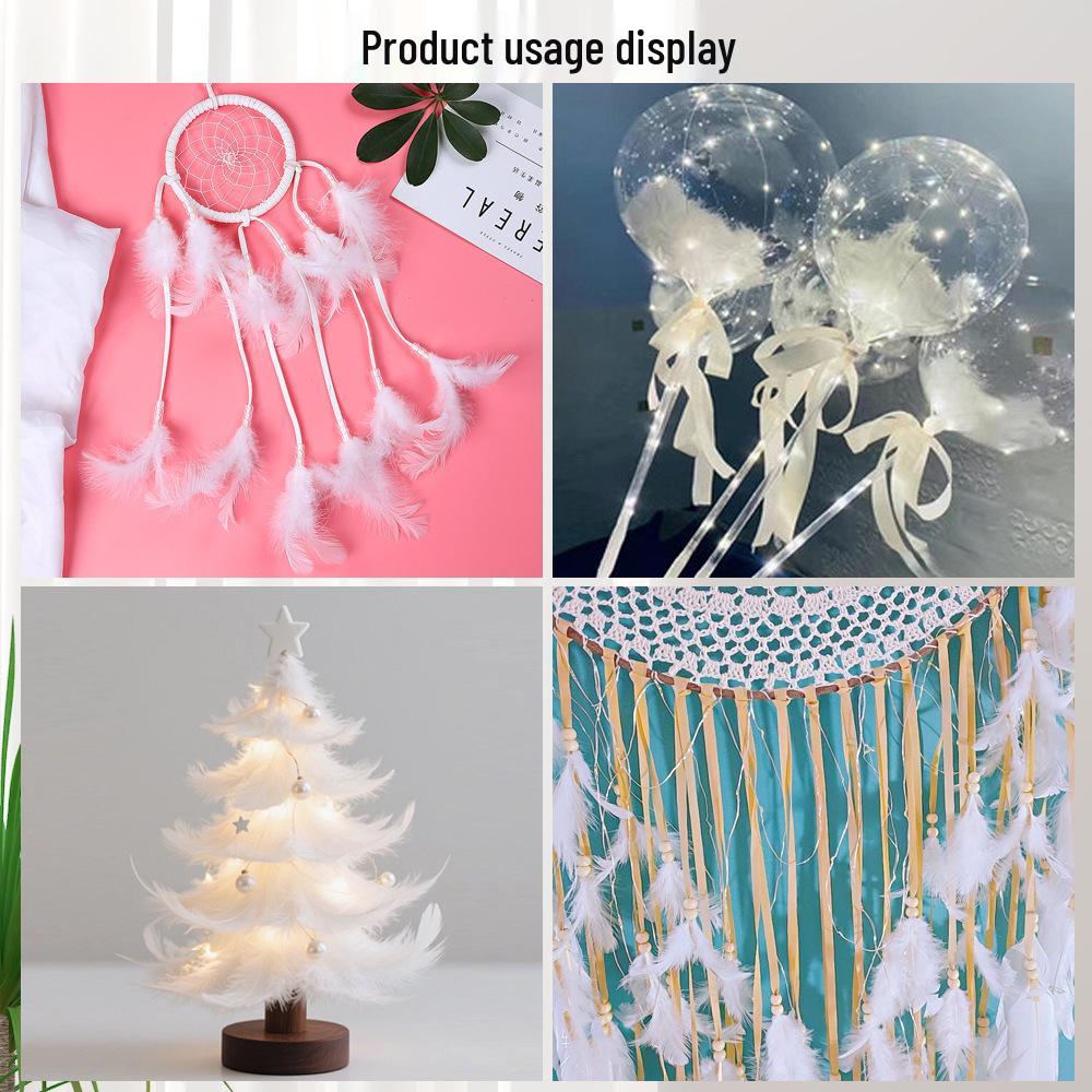 Mixed Color Chicken & Peacock Feathers for DIY Ornaments, Handicrafts, and Handmade Clothing Accessories.