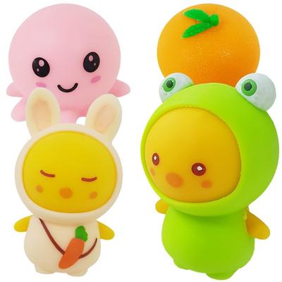 Baby Plus yumuşak mandalina + ahtapot bebek + 2 parçalı giydirme civciv seti Koreli çocuk oyuncakları