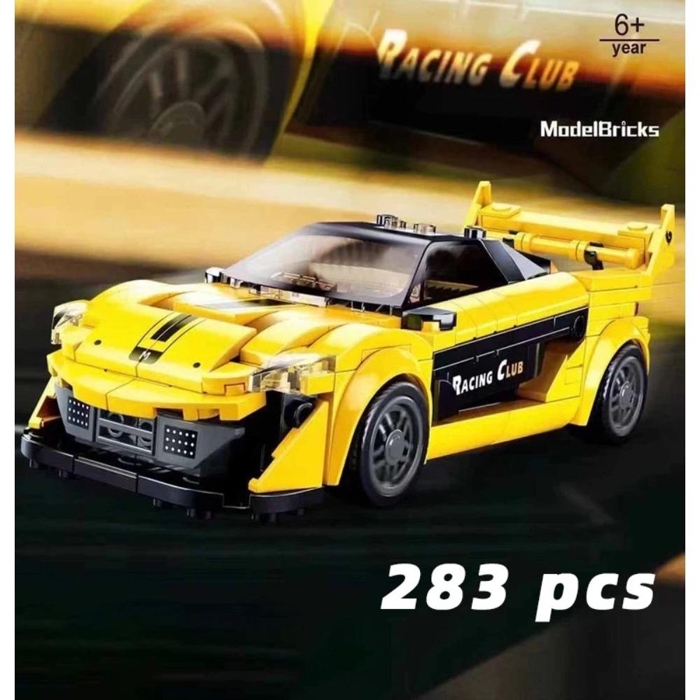 Model Mașină de Curse de Viteză în Oraș Blocuri de Construcție Cărămizi DIY MOC Jucărie Raliu Clasic Sport Vehicul Super Cursă Cadou de Crăciun tehnică