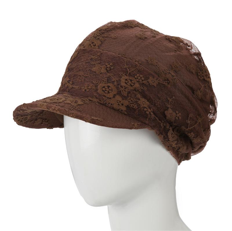 Ladies Peaked Cap Spring Summer Thin Mesh Cap Beret Casual Newsboy Hat Mom Hat Versatile