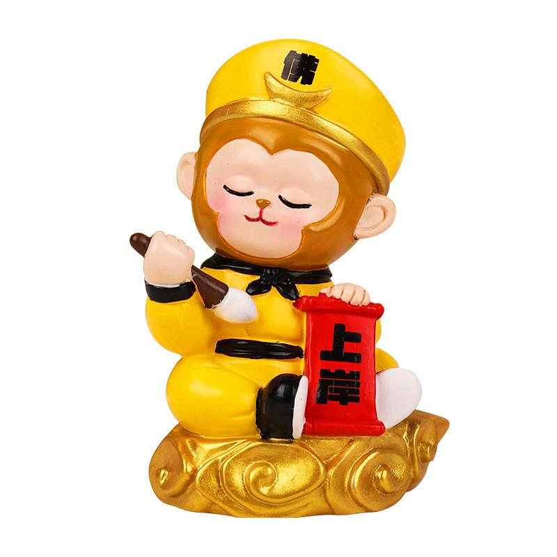 Journey To The West Sun Wukong Resin Home Decor Figurine With Prosperity Symbols For Gift Giving
