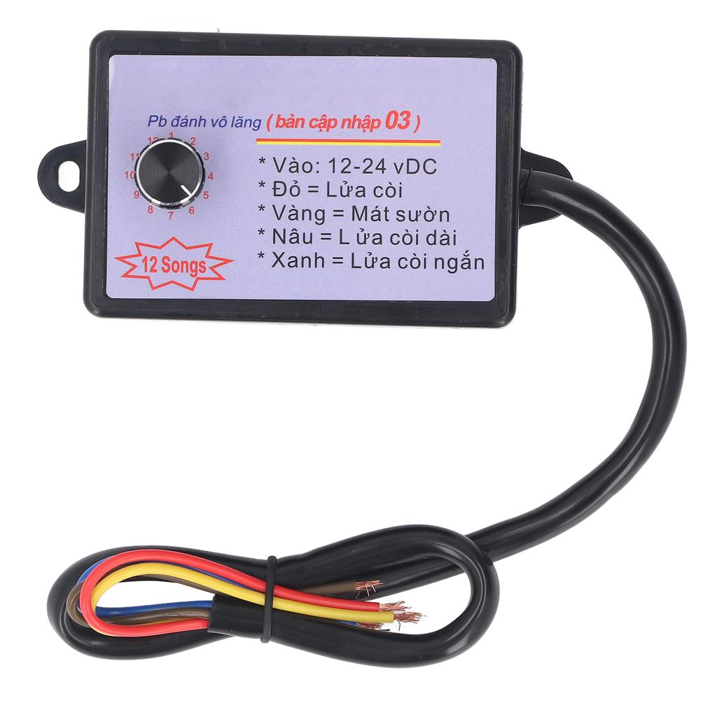 12 Tone Horn Controller Enhance Sound Quality Universal Fit Car Horn Controller for 12V To 24V