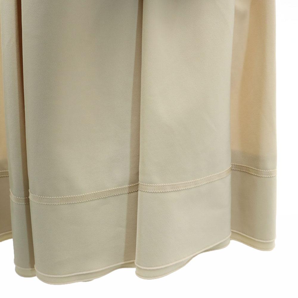 FOXEY NEW YORK made in Japan Mimole length flare skirt beige Women Used