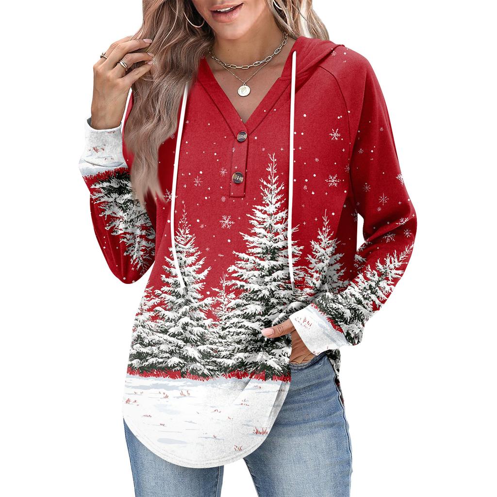 Women's Fashion Women's Lightweight Long Sleeve Pullover With Pockets Preppy Graphic Hoodie