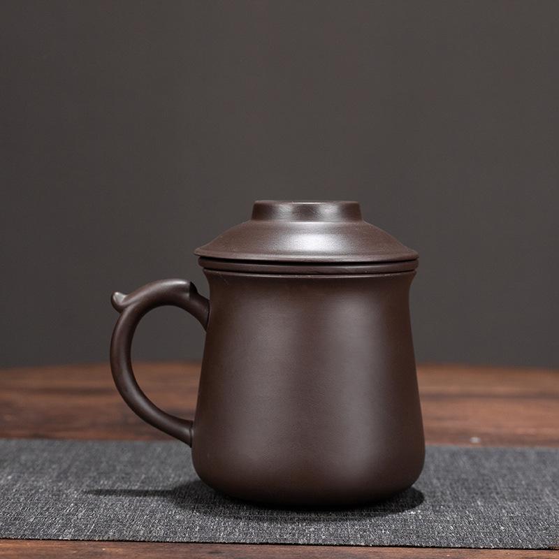 Gift Box Purple Sand Mug Personal With Lid Tea Separation Tea Cup Office Tea Cup Gift Customization