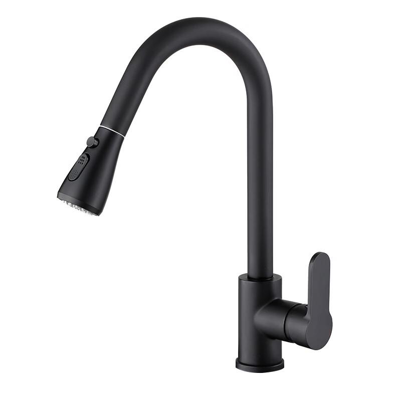 304 Stainless Steel Pull-Out Kitchen Faucet with 4 Spray Modes