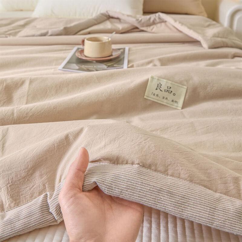 Belle Anna Skin-Friendly Pure Color Soybean Summer Quilt