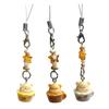 Pendant Keychain Lightweight Resin Bear Shape Pendant Keychain Multi-Purpose Portable Keyring for Bag And Phone