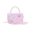 Snowflake Frozen Pattern Childrens Small Crossbody Bag With Material Sequin