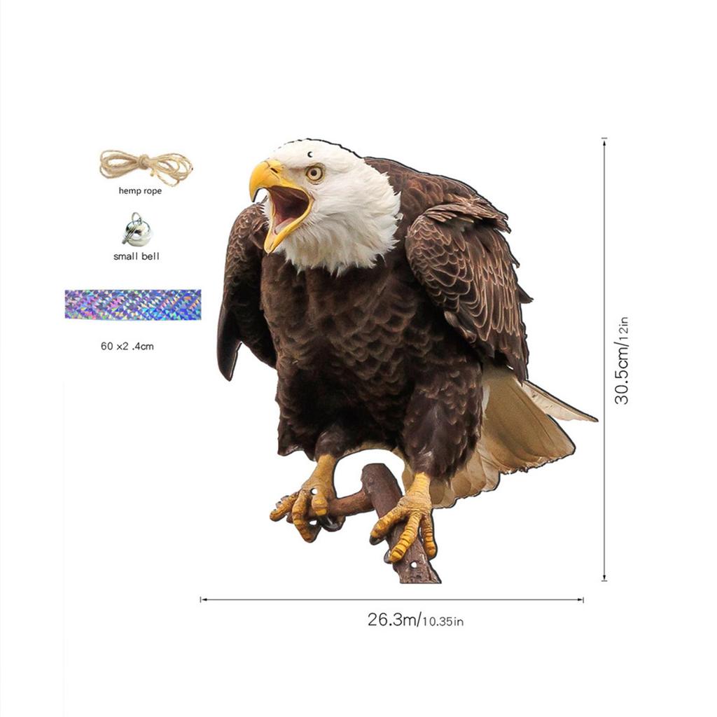 Fake Owl Realistic Decoration Owl Scarecrow Bird Scarer Fake Owl Statue Decoy for Garden Decor Rooftops Outdoor Yard