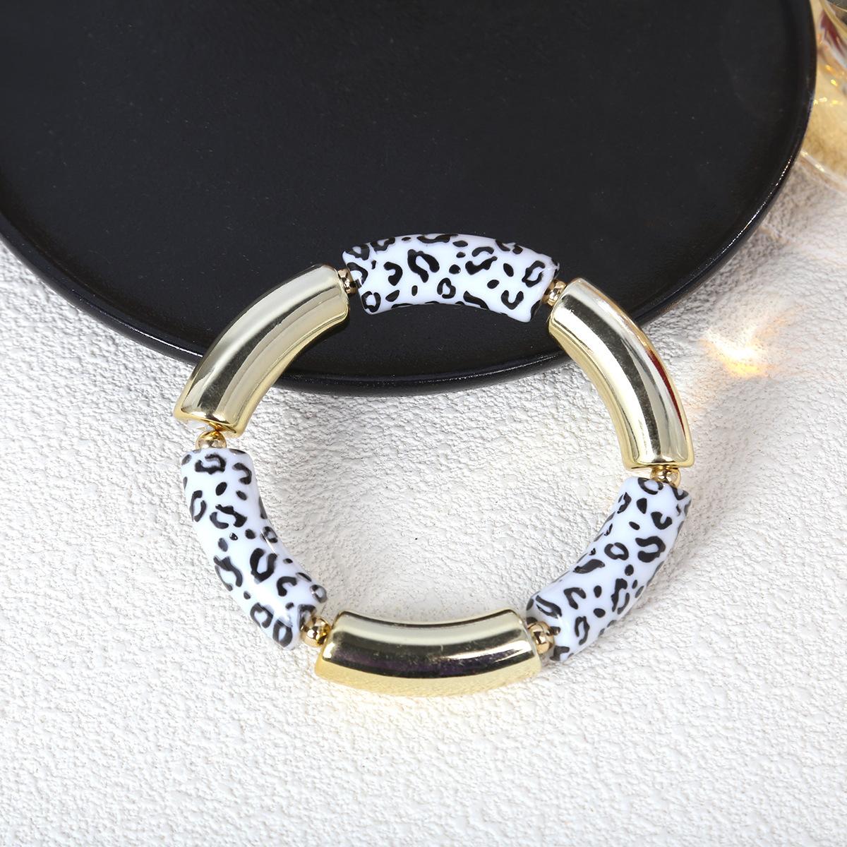 

Creative Cuff Bead Bracelet Ccb Material Trend Trend Elbow Tube Elastic Bracelet