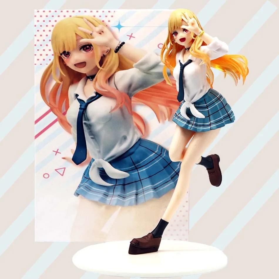 My Dress Up Darling MARIN KITAKAWA Uniform Anime Figure Toys 18cm PVC Model Ornaments Kids Collect Dolls Birthday Gift