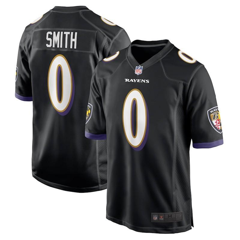 Baltimore Ravens 0 Smith Mens Football Jersey 2nd Gen Sports Fan Game Day Apparel